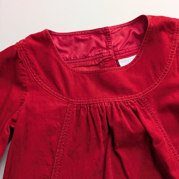 Bitty Baby by American Girl Fall Flowers Red Corduroy Girls Dress 7Y - Picture 5 of 12